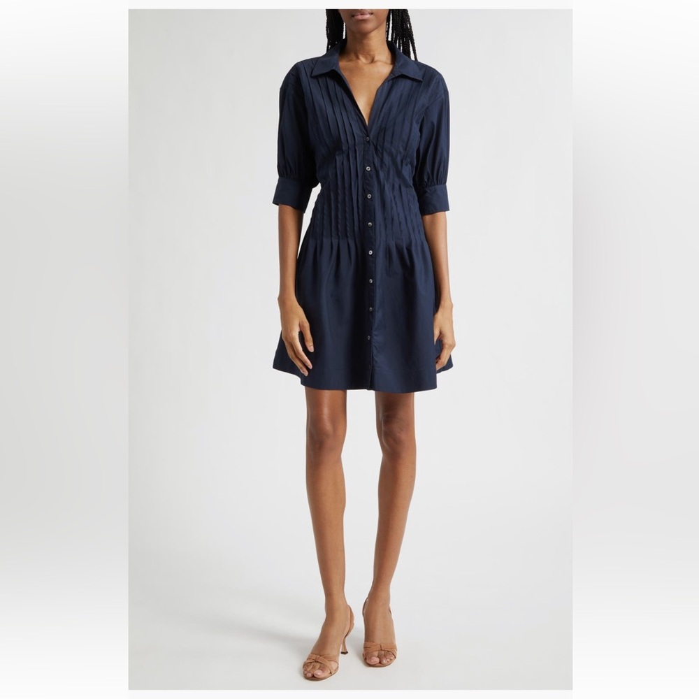 Cinq à Sept Navy Monty Mini Dress NWT Size 6